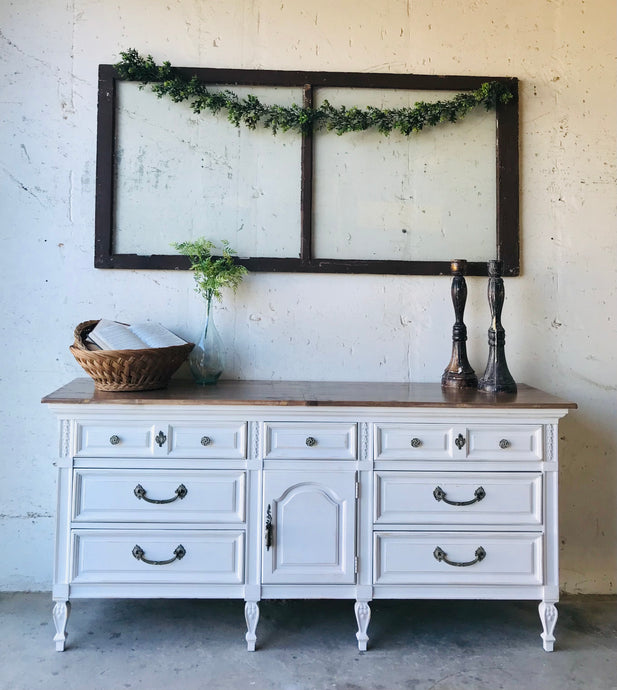 Gorgeous Large Vintage Farmhouse Buffet