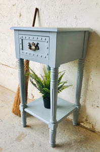 Cute Light Blue Single Nightstand