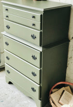 Load image into Gallery viewer, Beautiful Green Chest of Drawers