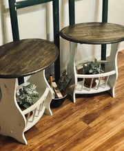 Load image into Gallery viewer, Adorable Farmhouse Magazine Rack End Table Set