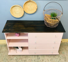 Load image into Gallery viewer, Adorable Pink Dresser or Changing Table