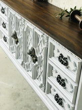 Load image into Gallery viewer, Stunning Large Vintage Farmhouse Buffet, TV Stand, or Dresser