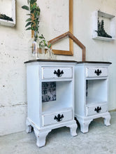 Load image into Gallery viewer, Pretty Farmhouse Nightstand Set