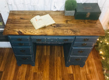 Load image into Gallery viewer, Adorable Vintage Wood Desk &amp; Chair