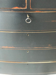 Moody Black Antique Chest of Drawers