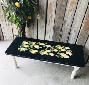 Cute Lemon Farmhouse Coffee Table