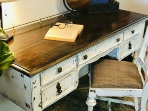 Perfect Vintage Desk & Antique Chair