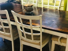 Load image into Gallery viewer, Deposit paid (balance $250) Gorgeous Farmhouse Table w/Leaf &amp; Chairs