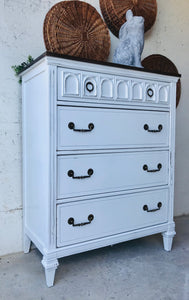 Beautiful Vintage Farmhouse Chest of Drawers