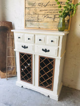 Load image into Gallery viewer, Revamped Farmhouse Wine Cabinet