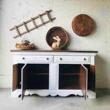 Load image into Gallery viewer, Pretty Farmhouse Buffet Cabinet or TV Stand