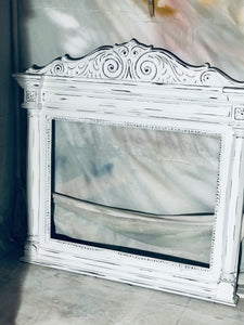 Long Shabby Chic Dresser & Mirror $75.09 deposit