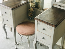 Load image into Gallery viewer, Pretty Antique Vanity &amp; Stool