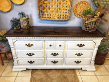 Load image into Gallery viewer, Perfect Vintage Farmhouse Buffet or Long Dresser
