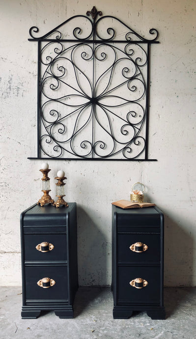 Repurposed Vanity Nightstand Set (2)