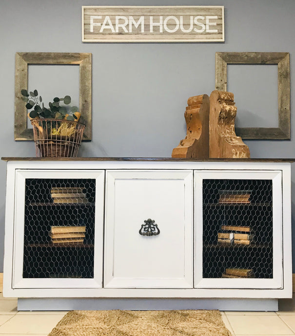 Extra Large Farmhouse TV Stand or Buffet