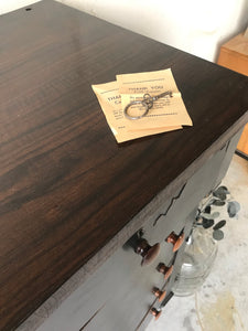 Moody Black Antique Chest of Drawers