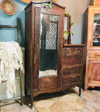 Load image into Gallery viewer, Revived Antique Dressing Armoire