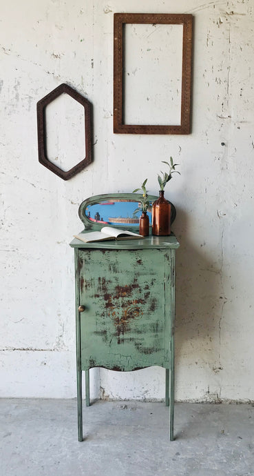 Chippy Antique Sheet Music Cabinet