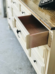 Beautiful Buttercream Dresser, Buffet, or TV Stand