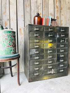 Cool Vintage Industrial Cubby Drawers