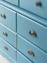Load image into Gallery viewer, Pretty Blue Vintage Chest of Drawers