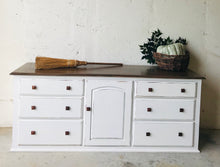 Load image into Gallery viewer, Large Farmhouse Buffet, Credenza, or TV Stand