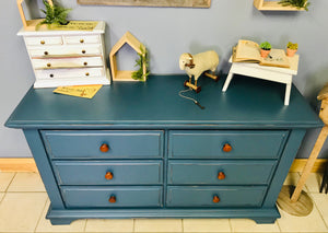 Adorable Blue Dresser or Buffet