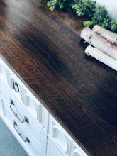 Load image into Gallery viewer, Beautiful Vintage Farmhouse Dresser, Buffet, or TV Stand