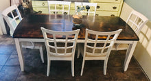 Load image into Gallery viewer, Deposit paid (balance $250) Gorgeous Farmhouse Table w/Leaf &amp; Chairs