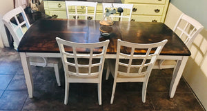 Deposit paid (balance $250) Gorgeous Farmhouse Table w/Leaf & Chairs