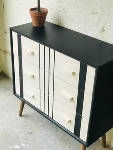 MCM Inspired Storage Chest of Drawers