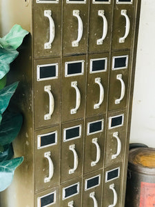 Amazing Vintage Industrial Parts Cabinet