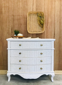 Pretty Bombay Wicker Chest of Drawers