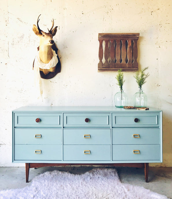 Revamped MCM Long Dresser, Buffet, or TV Stand