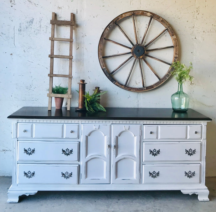 Stunning Large Vintage Farmhouse Buffet