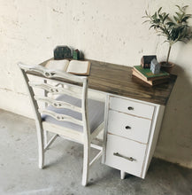 Load image into Gallery viewer, Adorable Vintage Desk &amp; Chair Set