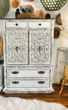 Load image into Gallery viewer, Intricate Broyhill Mediterranean Chest of Drawers with Matching Nightstand