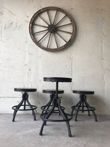 Amazing Industrial Farmhouse Pub Table & Stools