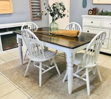 Load image into Gallery viewer, Perfect farmhouse table &amp; chairs (4)