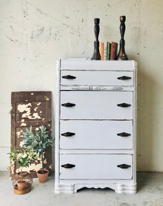 Beautiful Vintage Waterfall Chest of Drawers