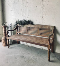 Load image into Gallery viewer, Stunning Distressed Solid Wood Bench