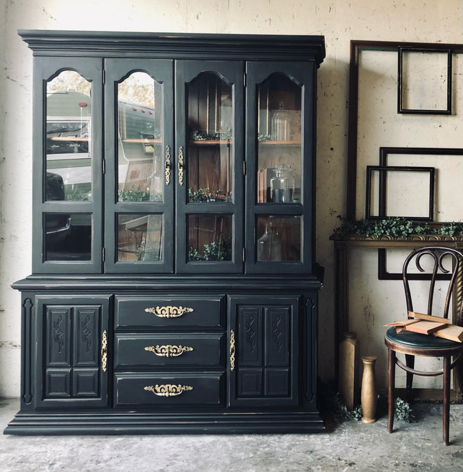 Moody Vintage China Cabinet