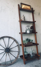 Load image into Gallery viewer, Pretty Farmhouse Distressed Ladder Shelf