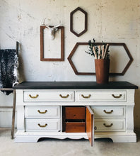 Load image into Gallery viewer, Rustic Vintage Farmhouse Buffet or TV Stand