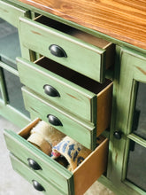 Load image into Gallery viewer, Stunning Turquoise TV Console Cabinet or Buffet