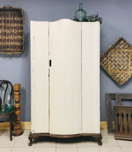 Load image into Gallery viewer, PENDING * Stunning Shabby Chic Antique Wardrobe