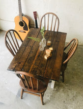 Load image into Gallery viewer, Adorable Toddler Farmhouse Table &amp; Vintage Chairs Set (5pc)