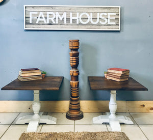 Perfect farmhouse short end tables