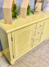 Load image into Gallery viewer, Adorable Modern Farmhouse Yellow Storage Cabinet